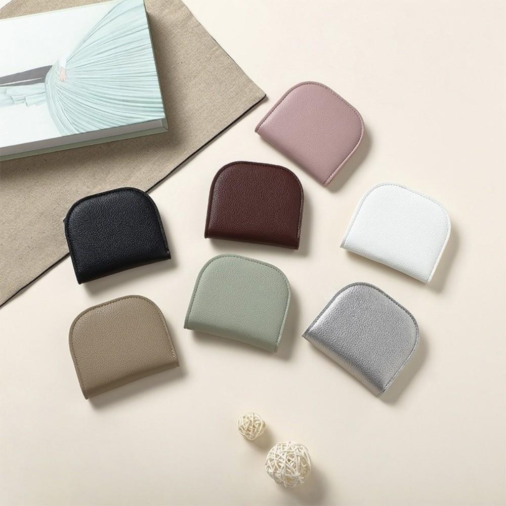 Koreański Styl Krótki Portfel Mini PU Skórzany Etui na Karty Prosty Portmonetka Studencki