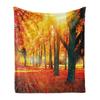Landscape Throw Blanket, Grand Teton National Park Snowy Peak Mountains Nature Scene Picture Soft Flannel Blanket for Adult Gift