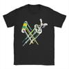 Abstract Retro Sports Graphic Tee Unisex Cotton Breathable Crew Neck TShirt Casual