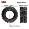4pcs 1.9inch 95mm Rubber Tires For 1/10 Rock Track Redcat Scx10 Ii Axial 90046/90047 Rc4wd Yikong D90 Trx4 Trx6 Rc Car Tyre