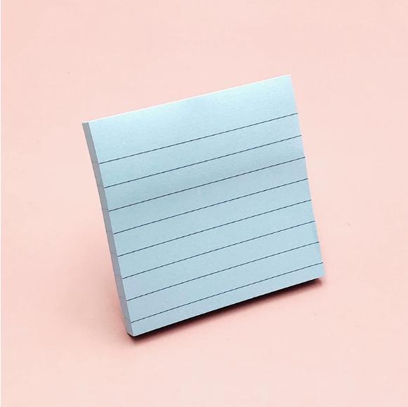 Macaron,colored Sticky Notes With Horizontal Lines