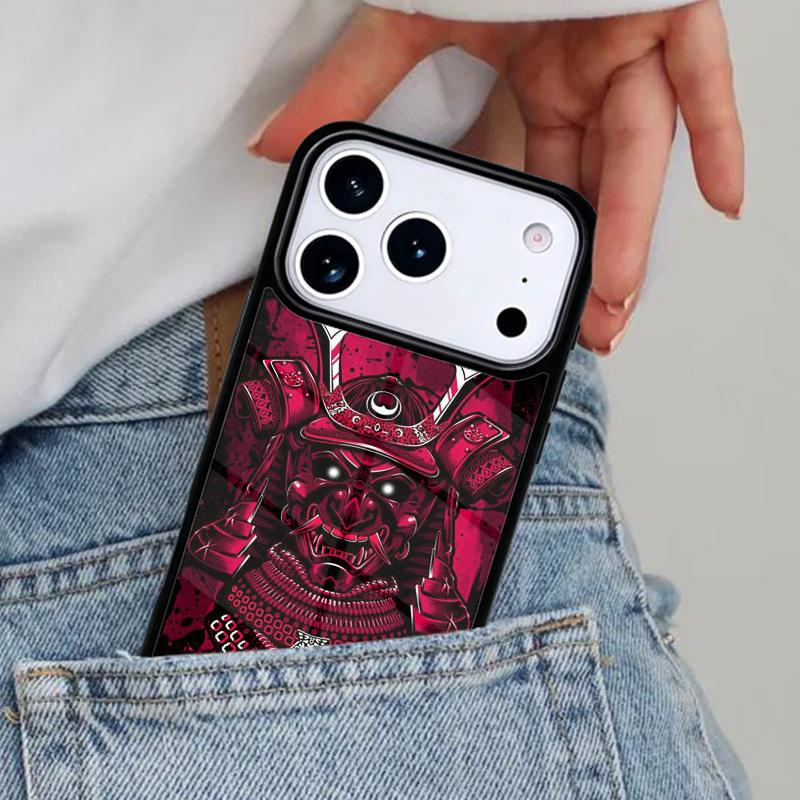Samurai Demon Phone Case for iPhone 17ProMax 12 13 14 15 16e 17 Pro Max Plus Air Cover