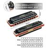 East Top Blues A 20 Brass Canvas Cleaning for and Diatonic Harmonica, 10-Hole, Key, Tones, Cover, Case, Cloth, Beginners, Professionals, Study,