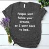 Back To Bed Print TShirt Funny Casual Harajuku Tees Grunge Y2k Top Femme Korean Fashion Clothes Graphic T Shirts Camisetas Mujer