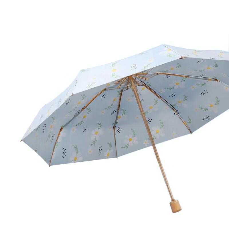 Huawensen 5-Fold Double-Layer Floral Sun & Rain Umbrella