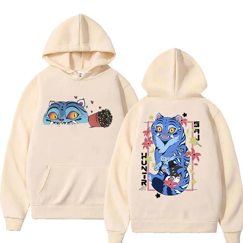 New Autumn/Winter Hoodie KPop Demon Hunter Print Sweatshirts Oversized Hoodie Tiger Merch Vintage Gothic Loose Top for Women Men