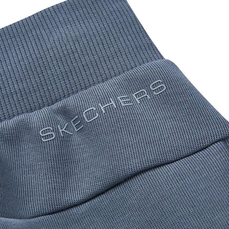 Skechers Comfortable Sports Series Fashion Casual Lightweight Knitted Joggers Women Bottoms Embossed-Gray P324W014-02GB