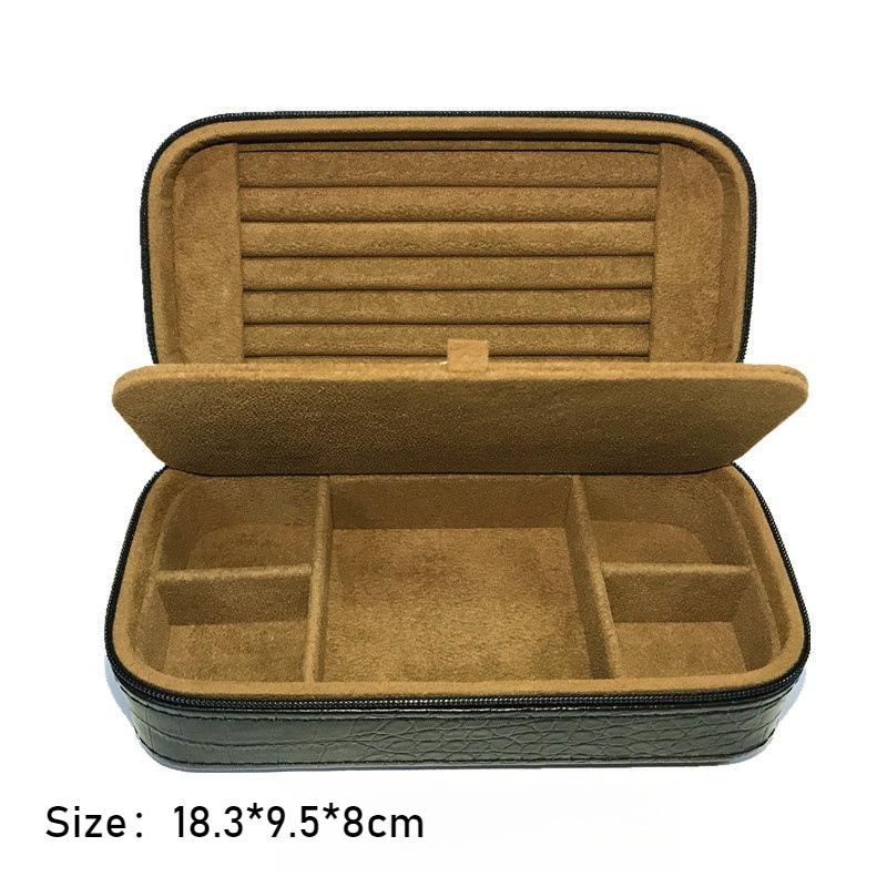 

Portable Jewelry Storage Box Large Capacity Ring Organizer Case Bracelet Earrings Showcase Boxes Household Trinket Protect Cases