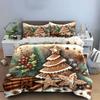 Gingerbread, Holly, Cinnamon Sticks. Bedding Sets Duvet Cover Sets Duvet Covers Pillowcases(1*Duvet Cover 2*Pillowcases Without Duvet Insert)