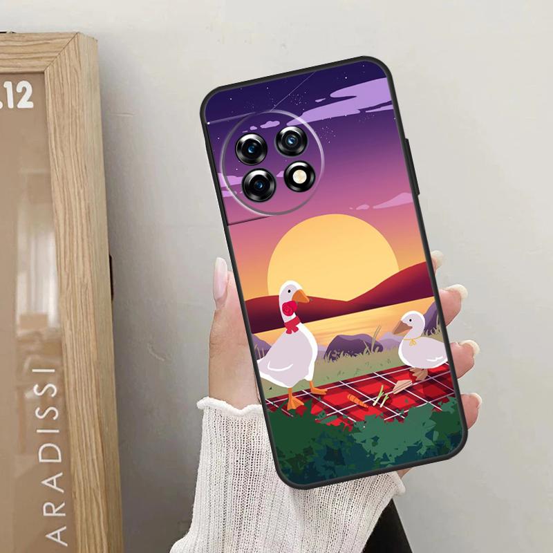 Cartoon Funny Goose Case For OnePlus Nord CE 5 3 4 Lite N20 N30 OnePlus 13T 10T 8T 11 12 13 15 R 9 10 Pro Cover