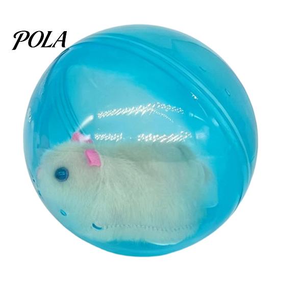 Selbstrollendes interaktives Katzenspielzeug, Automatischer rollender Ball mit Hamster- oder Kaninchen-Plüschtier innen, Elektrischer simulierter sich bewegender Tierball für Katzen Hunde