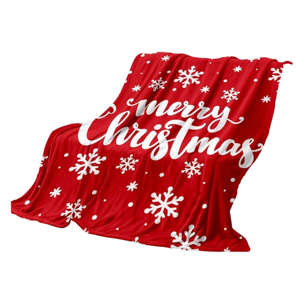150*200cm Christmas Flannel Printed Blanket Holiday Gift