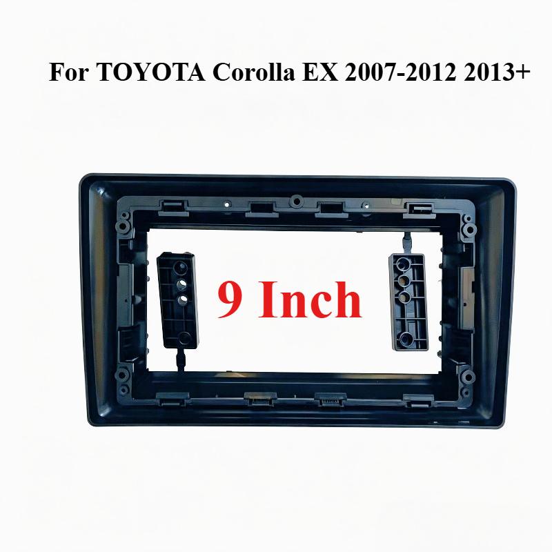 Universa 9 Inch Car Radio Fascia Panel for TOYOTA Corolla EX 2007-2012 2013+ Stereo Dash Frame