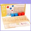 Wooden Montessori Math Slot Stick Blind Writing Board For Kids Learning And Math Practice