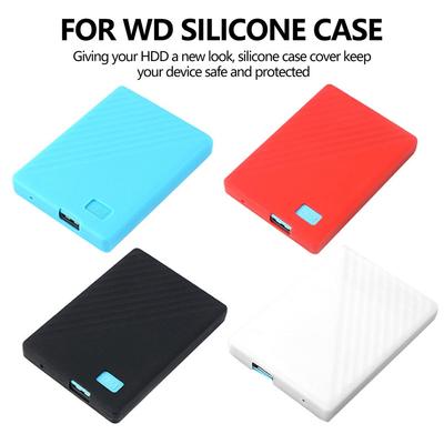 Silicone HDD Case Bag Protective Hard Drive Disk Cover Sleeve Protector Skin for WD Western Digital My Passport 4T 5T 1T 2T