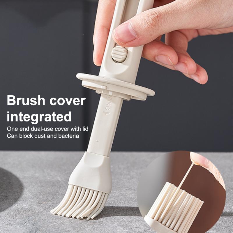 Telescopic Oil Brush Integrated Bottle Adjustable Length High Temperature Resistant Household Kitchen Barbecue Baking Tool