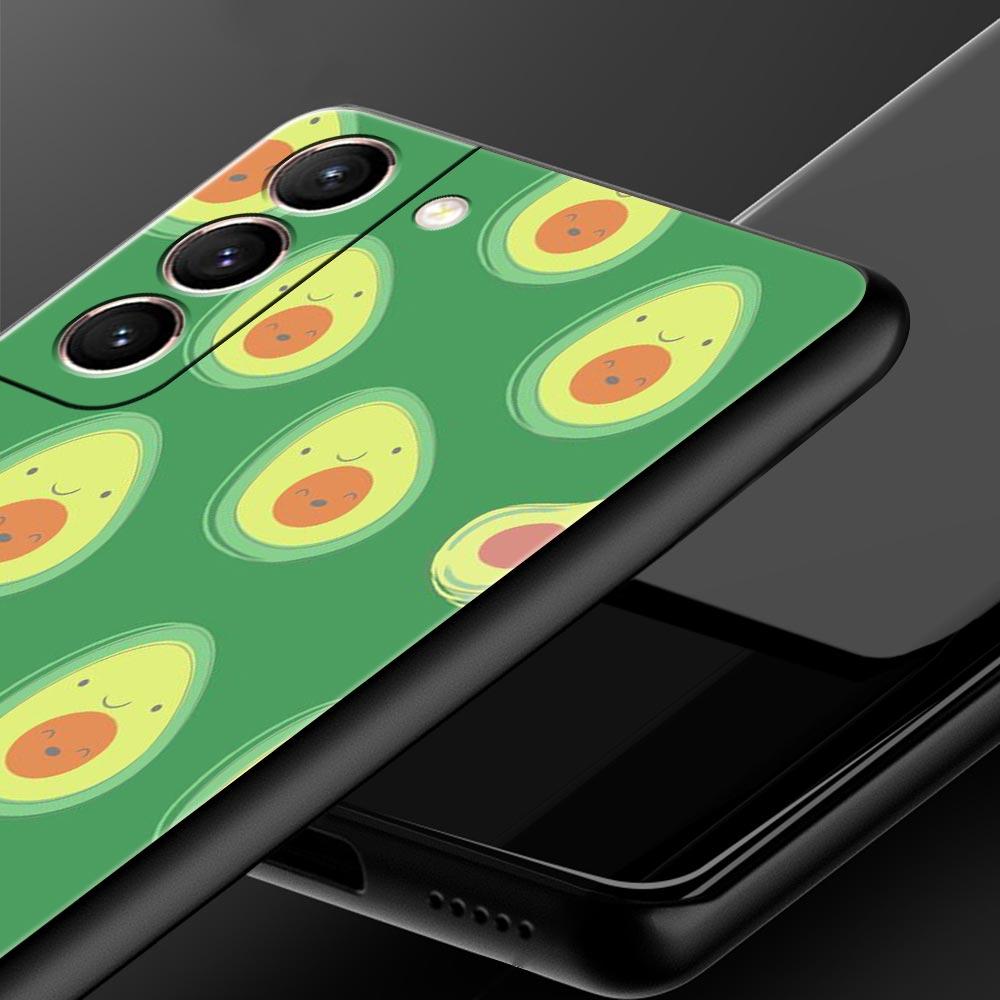 Cute Avocado Phone Case Cover for Samsung Galaxy S26 S25 S24 S23 S22 S20 S21 FE Ultra S25 Edge Plus 5G Soft TPU Shell Fundas Bag