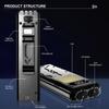 Super Bright Flashlight USB Rechargeable LED+COB Floodlight Magnetic Back Clip Portable Workamp LED Flashlight