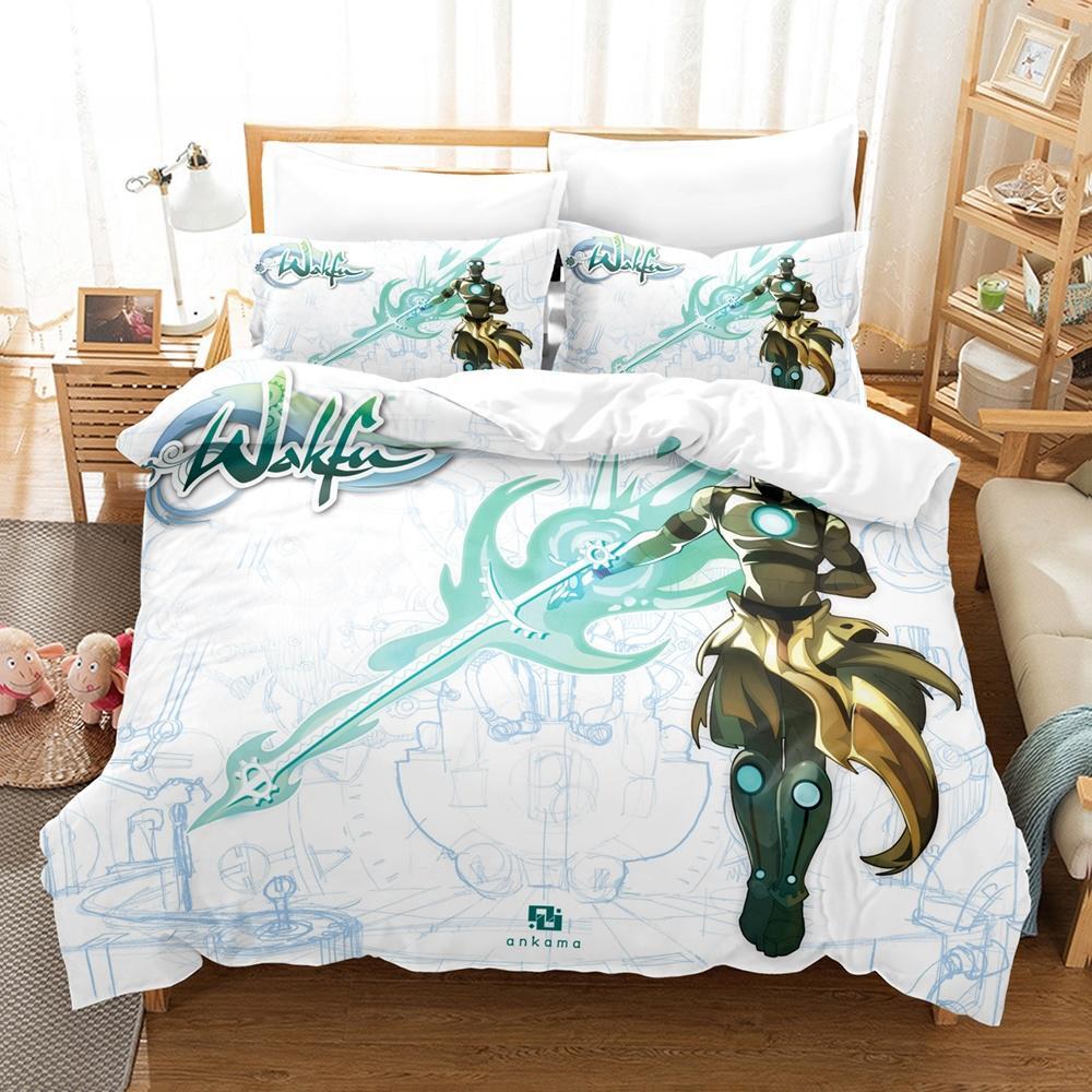 New Wakfu Bedding Set Single Twin Full Queen King Size Bed Set Adult Kid Bedroom Duvet Cover Sets Wakfu 3D Print Bed Sheet Set