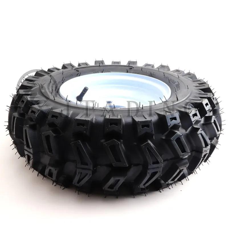 ATV 16 Inch Tubeless Wheels 16x6.50-8 Vacuum Tyre With 8 Inch Iron Hub for Snowplow Lawn Mower Farm Vehicle Tool Car Tire Parts