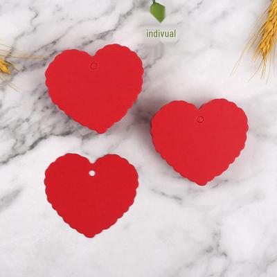 Rotes Herz Valentinstag Geschenkanhänger & Hochzeitsdekoration