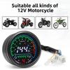 12V Motorcycle Speedometer Truments Odometer Tachometer Indicator Led Round 12000rpm For Harley Honda Yamaha Suzuki Racer