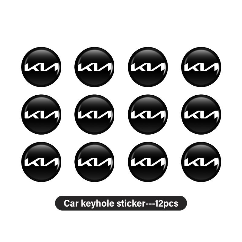 AANX1 Car Door Keyhole Lock Cylinder Protective Cover Sticker for Kia Rio K5 K2 Sportage Ceed Sorento Picanto Stinger Soul