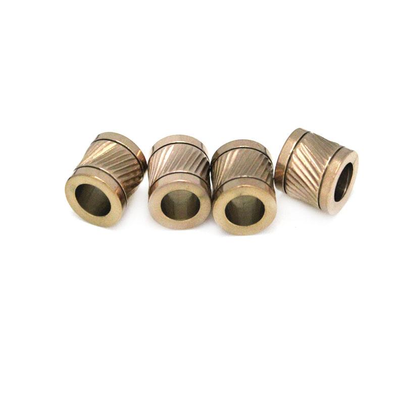 5PCS Metal Spacer Beads Gold Plated Stainless Steel Loose Beads Tube Big Hole for DIY Bracelet  Jewelry Making Accessoies