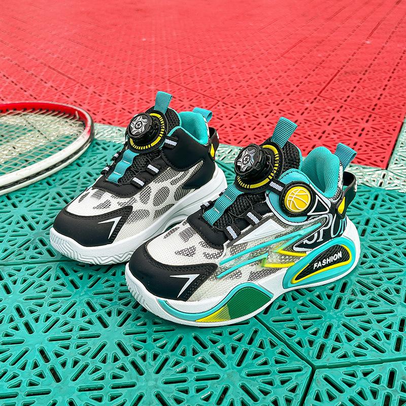 Children's sports shoes boys and girls shoes 2025 new middle-aged and older children's mesh dad casual running shoes basketball shoes