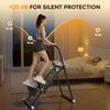 QK-7906 Stair Stepper with Resistance Bands Adjustable Pedals & Handlebar LCD Displa, Compact Home Cardio Stepper Machine