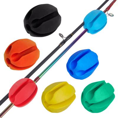 10Pcs Fishing Rod Clips Compact Portable Non-Slip Design Multifunctional Bundle Ball Tackle