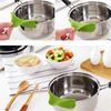 Anti-spill Drain Kitchen Pots and Pans Round Rim Deflector Liquid Kitchen Gadgets