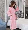 Japanese Style Thin Yukata Pajamas for Spring & Summer - Unisex Plus Size Bathrobe for Women & Men, 200 Jin Beauty Salon, Autumn Pajamas.