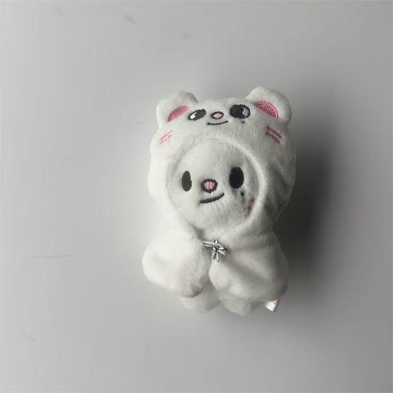 Em Estoque Novo Stray Kids Boneco de Pelúcia Chaveiros Figura Pingente Chaveiro Amuleto Porta-Chaves Decoração de Bolsa