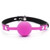 PU Leather Erotic Toy Silicone Ball Gag Open Mouth Gag Adult Game For Couple BS