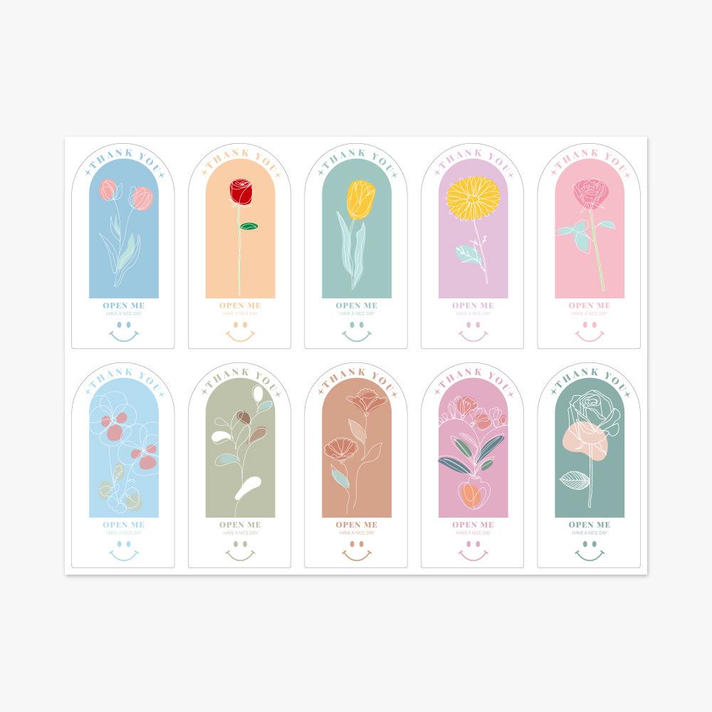 

100pcs/wrap This Package Is Happy To See You Too Stickers Small Business Gift box packaging decor Thank You Sticker Seal Labels