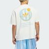 Adidas Originals Basketball Logo Loose Fit Crew Neck Short Sleeve T-Shirt Unisex Tops KD3613