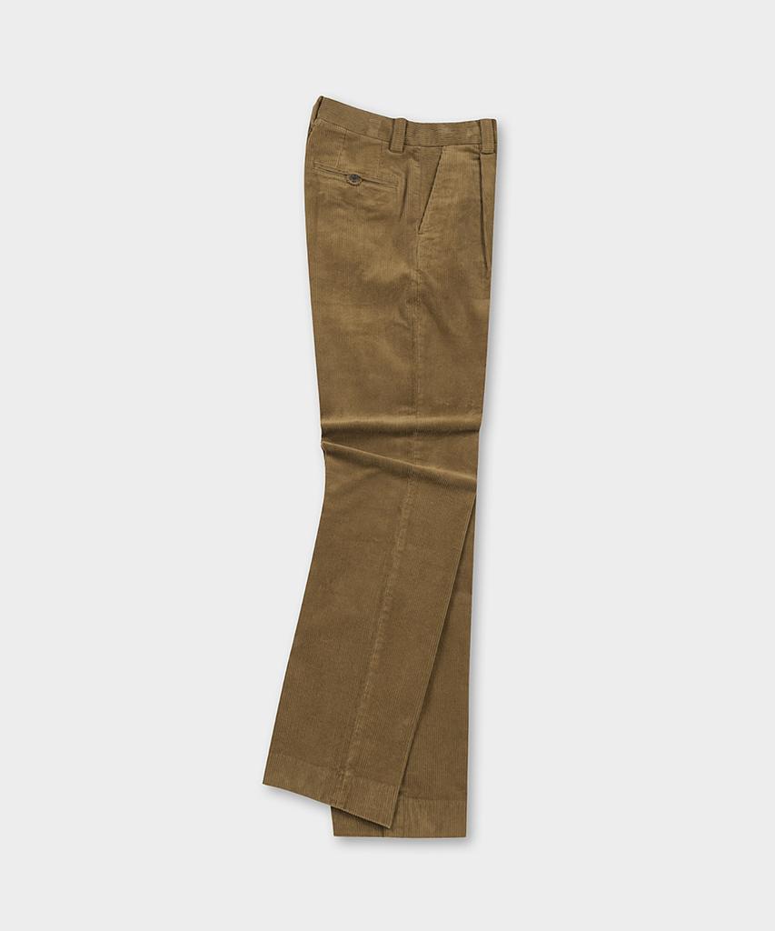 BROOKS BROTHERS Traditional Fit 8W Corduroy Pants (Brown) (Bbpcmm69194Ew)