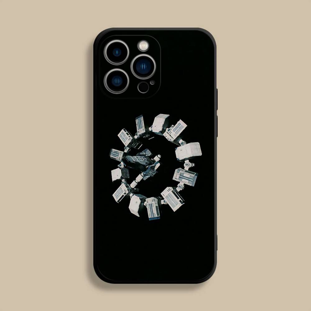 

F-Film I-Interstellar movie Phone Case For iPhone 17,16,15,14,13,12,Pro,Max,Plus,E,SE4,Air,Mini Black Soft Cover iPhone16