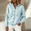 Cardigan da Donna, Colore Unito, Manica Lunga, Vestibilità Larga per Autunno e Inverno