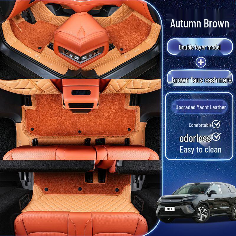 Floor Mats for 25 BYD Tang L Models - Custom-Fit, Modified Interior Mats for Tang L DMI and EV