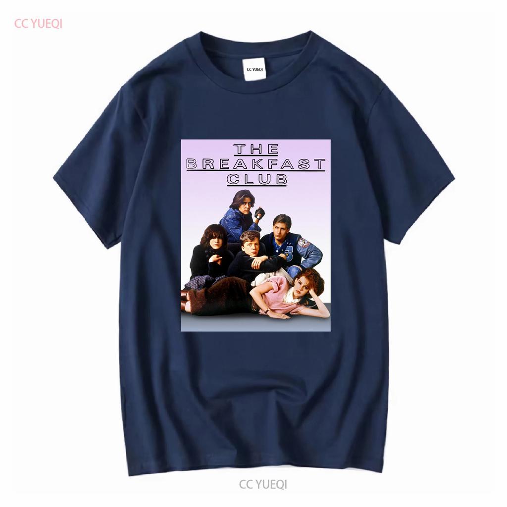 Club dei Pazzi Pellicola Poster Unisex T-Shirt Foto di Gruppo Classe del 1985 Hughes Maniche Lunghe o Corte Vintage Lavata Morbida