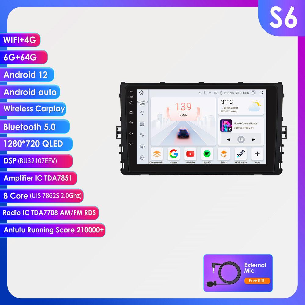 

OSSURET Камера 360 Carplay 4G 2din Android Автомагнитола Для VW MQB Polo Plus T-Cross Как T-Kruis T-Roc Tharu Sagitar Интеллектуальная Автомагнитола GPS Стерео S6 8Core 6G 64G