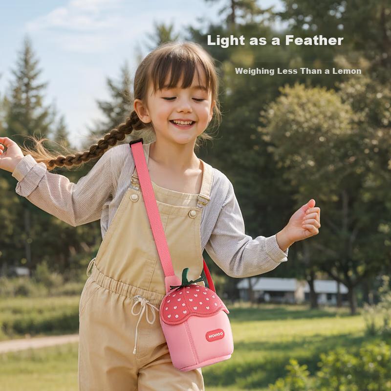 NOHOO Children's Waist Bag Storage Chest Pack, Outdoor Travel Breathable Crossbody Bag, Elsa Red