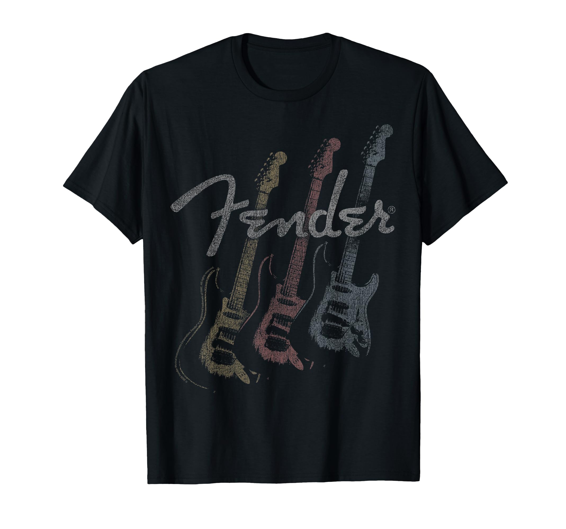 

Fender Stacked Guitar Faded Logo T-shirt