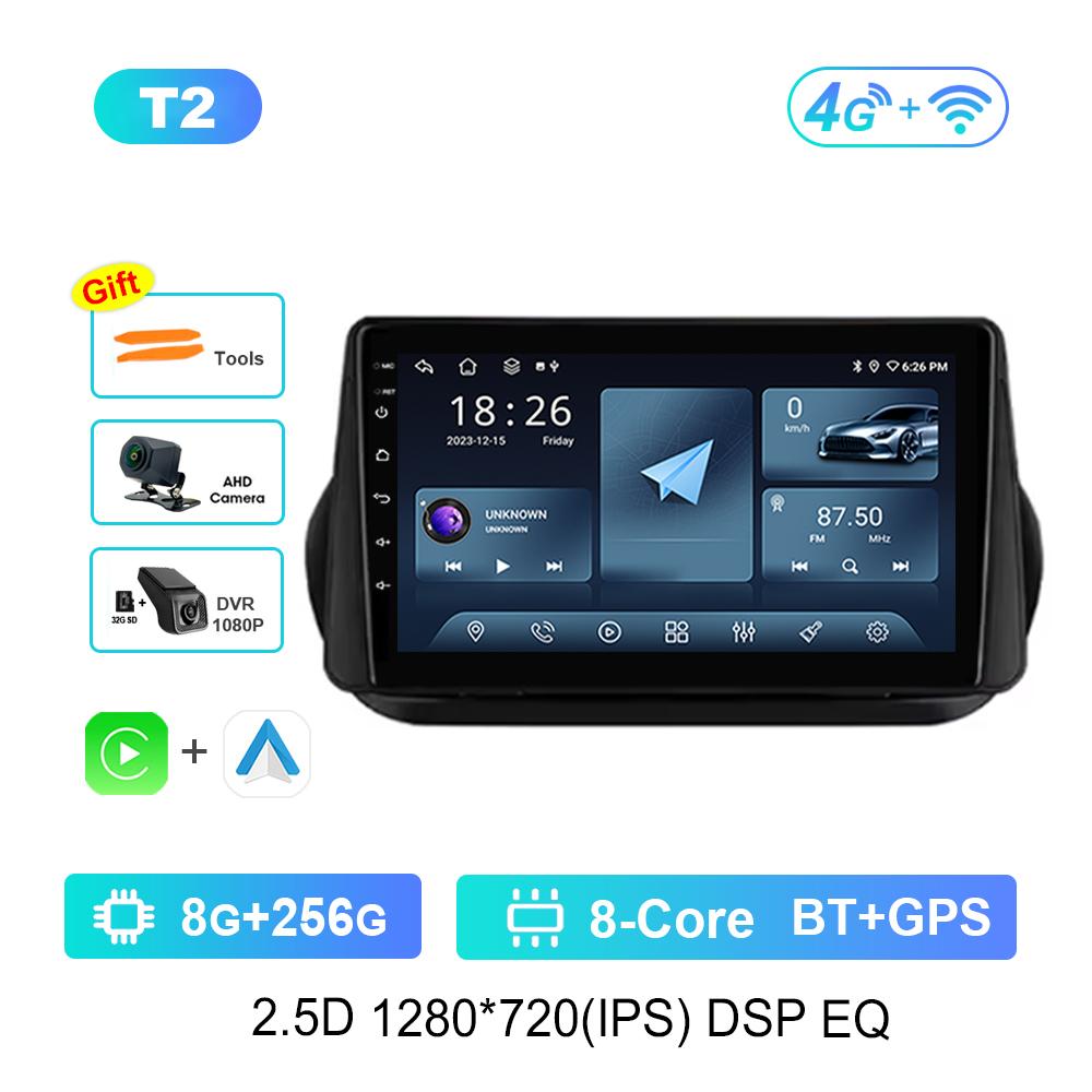 Android OS for Fiat Fiorino Qubo for Citroen Nemo for Peugeot Bipper 2008 - 2017 Carplay GPS Car Video Multimedia Player WiFi BT