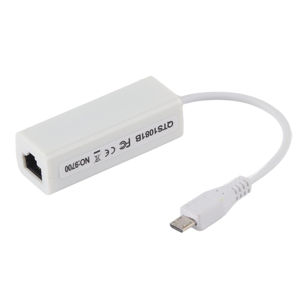 Network Card Adapter Micro USB to RJ45 Ethernet Port for Raspberry Pi Zero 1.3 W Motherboard