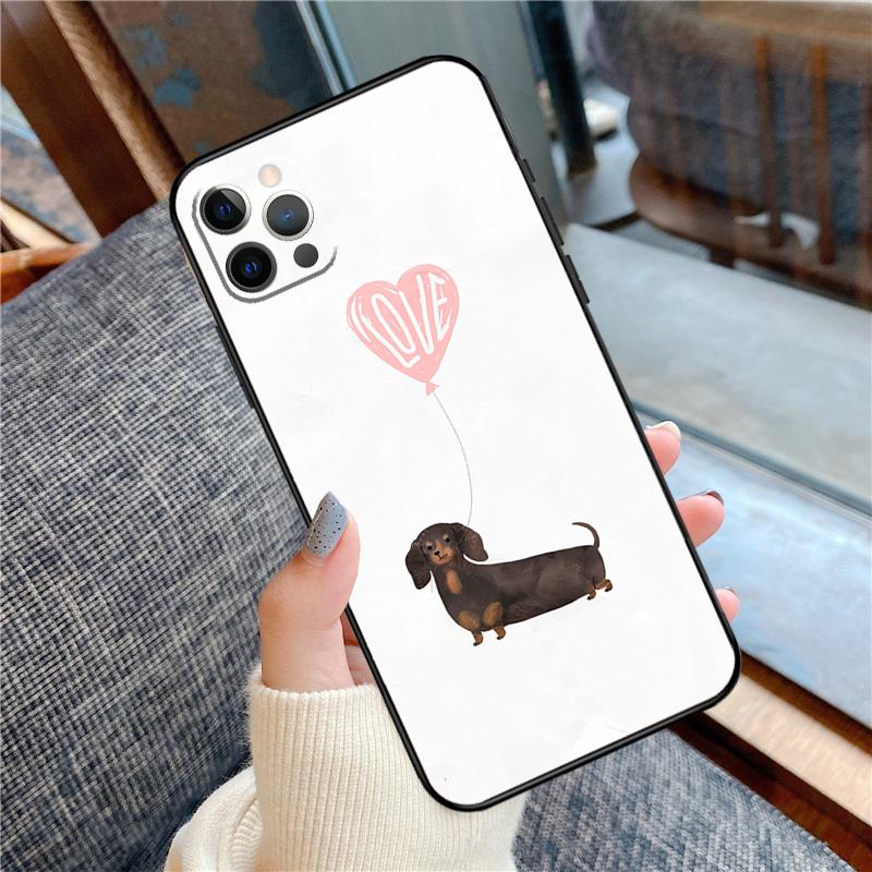 Dachshund Dog Phone Case For iPhone 16 15 13 12 11 14 Pro Max 12 13 mini XR 15 16 Plus 16e Cover Shell