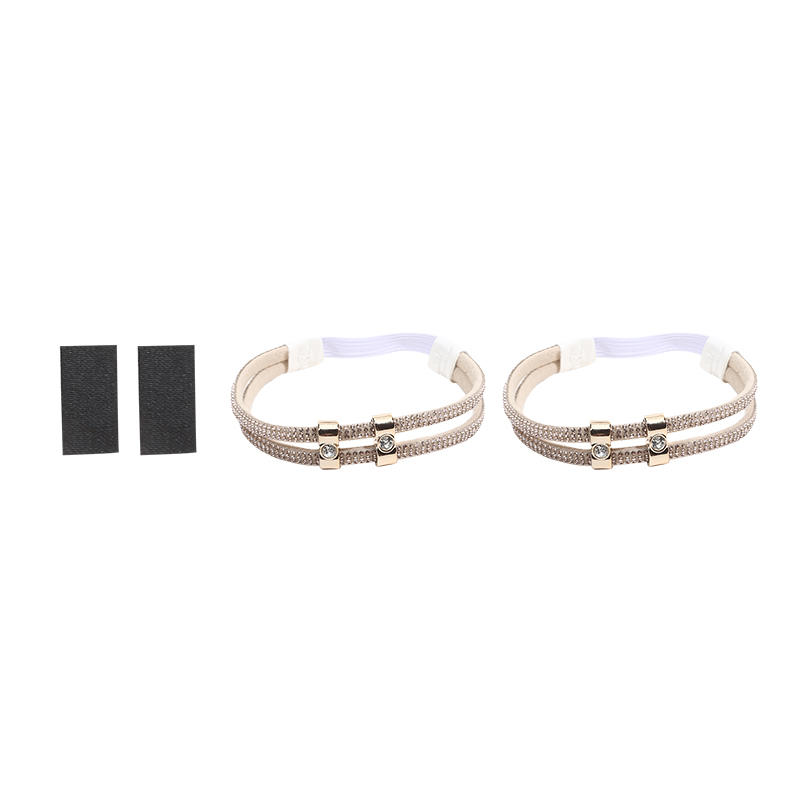 Women Shoe Belt Rhinestone High Heels Shoelaces Free Triangle Bundle Ankle Holding Loose Anti-skid Bundle Laces Tie Straps Band