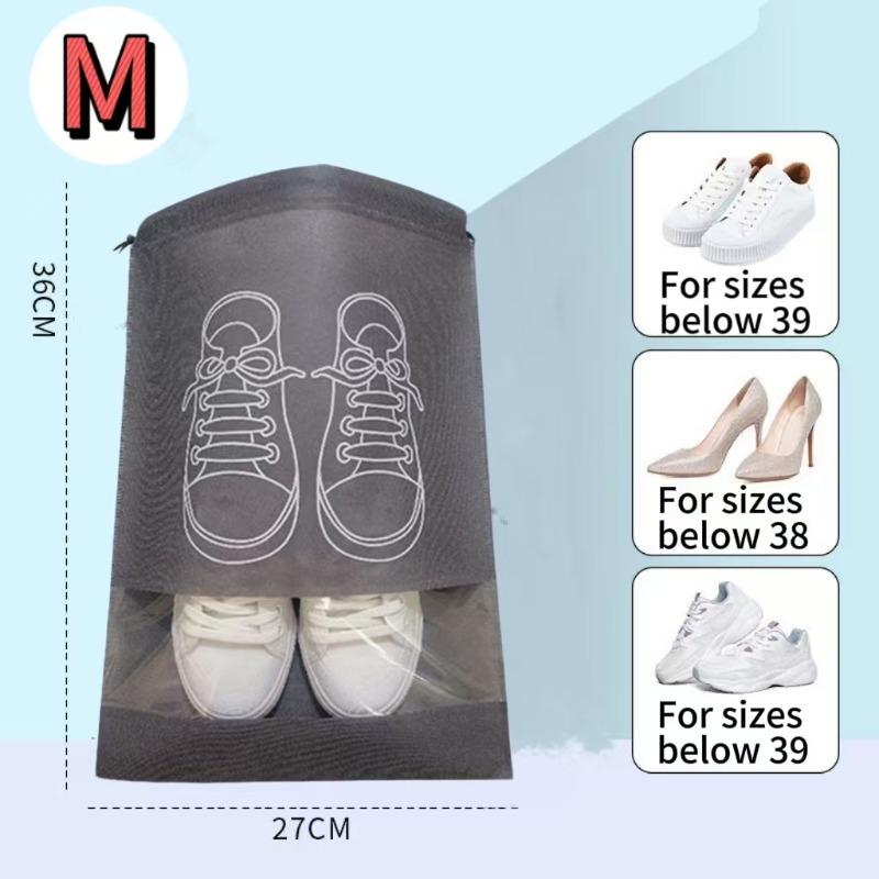 

5/10 Shoes Storage Bag Made of Non-woven Fabric Dust-proof and Moisture-proof Travel Artifact Shoe Storage Household Shoe Cover 5PCS